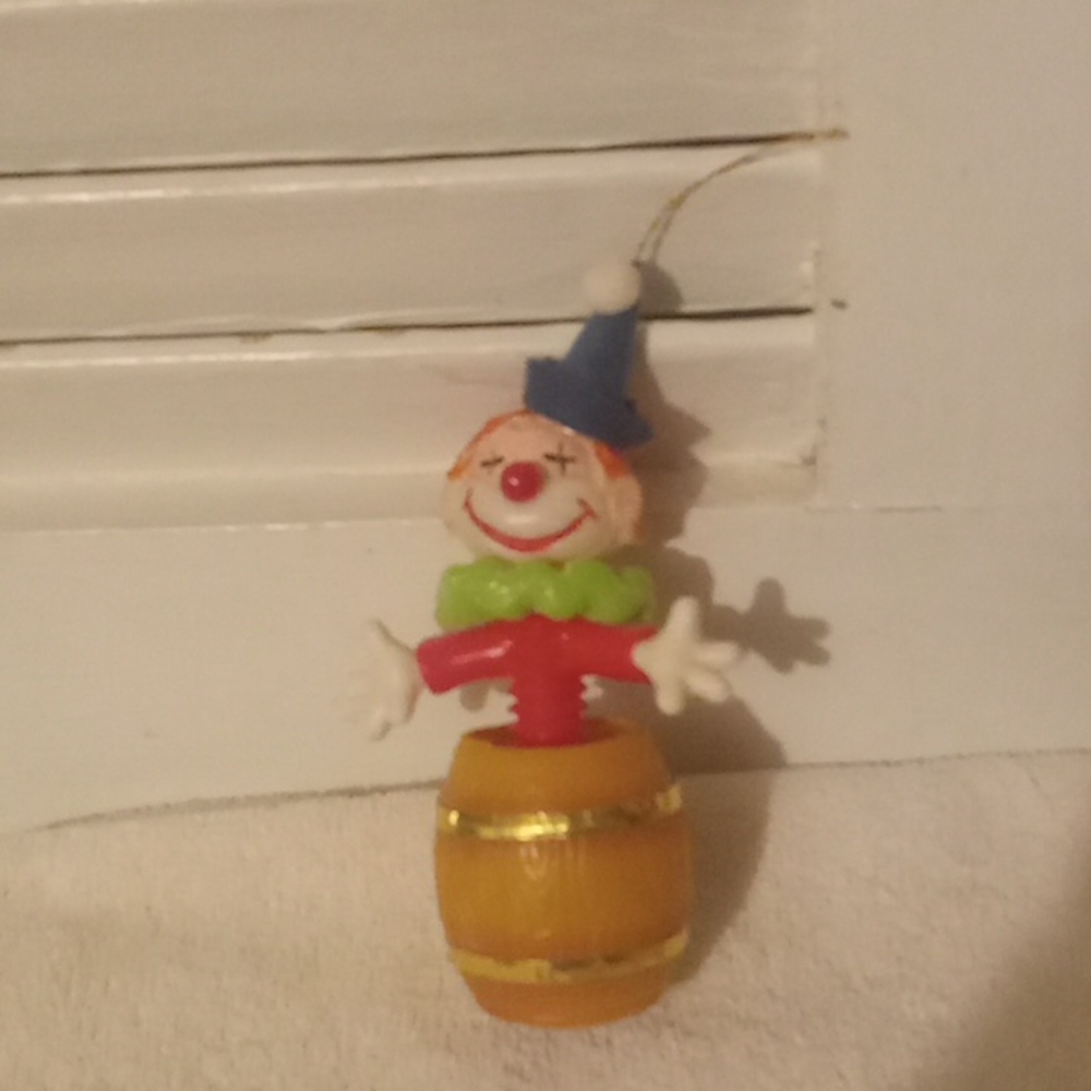 Vintage Clown Jack in Box Ornament
